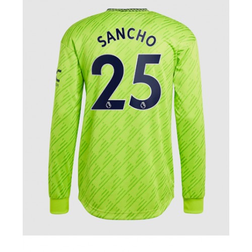 Manchester United Jadon Sancho #25 Tredjedrakt 2022-23 Langermet Manchester United Jadon Sancho #25 Tredjedrakt 2022-23 Langermet
